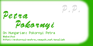 petra pokornyi business card